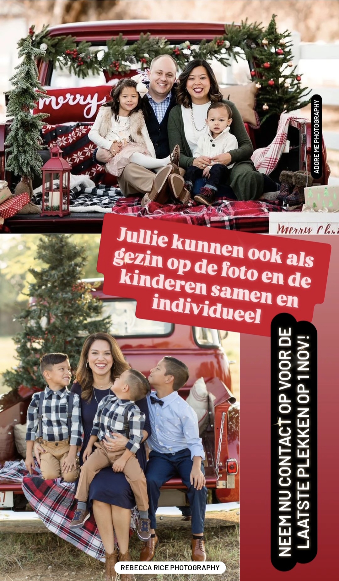 Kerst mini fotoshoot gezin familie pickup truck bos chevrolet gezinsshoot goedkoop friesland flevoland.jpg