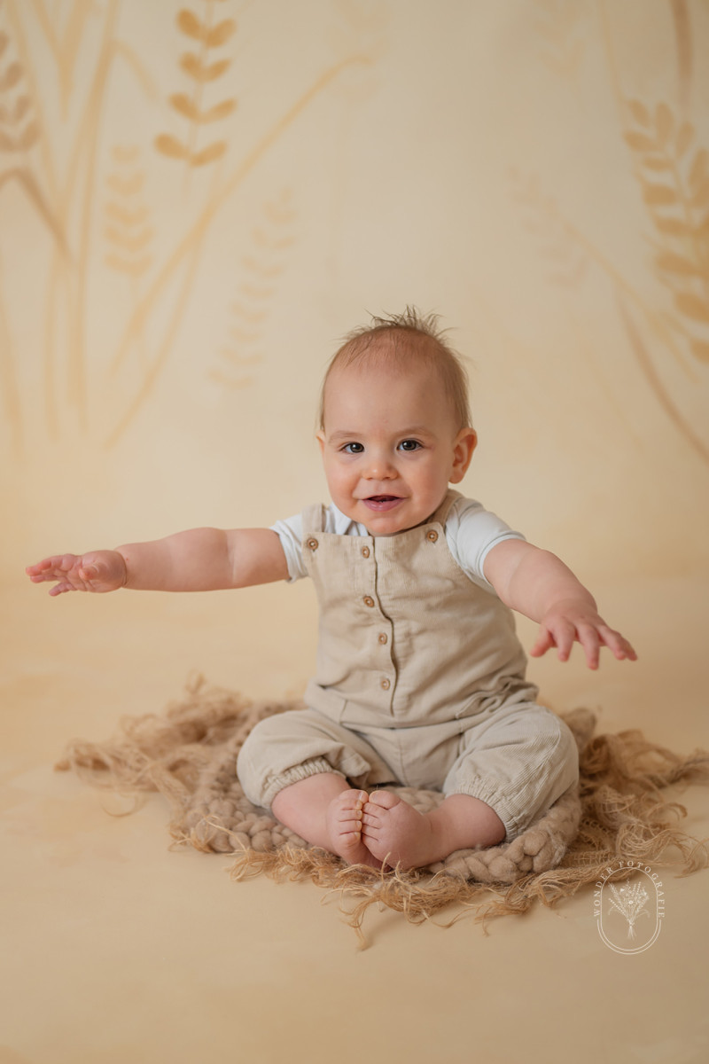 cake smash fotoshoot friesland outfit inspiratie babyshoot kleding boho naturel