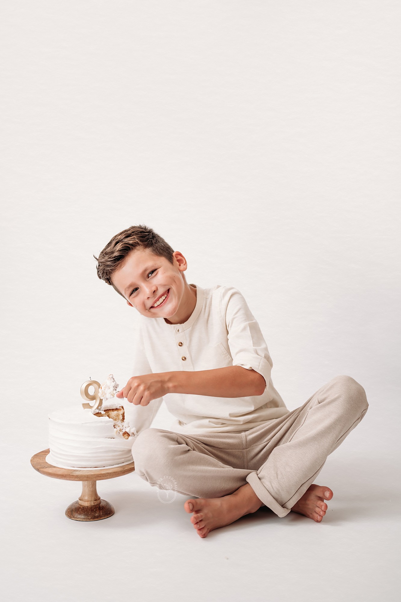 Cake Smash Fotoshoot Friesland Kind Portret Fotografie Flevoland